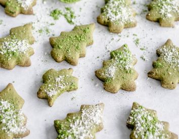 Galletas de Navidad con matcha