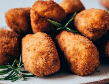 Croquetas rellenas de paté vegetal